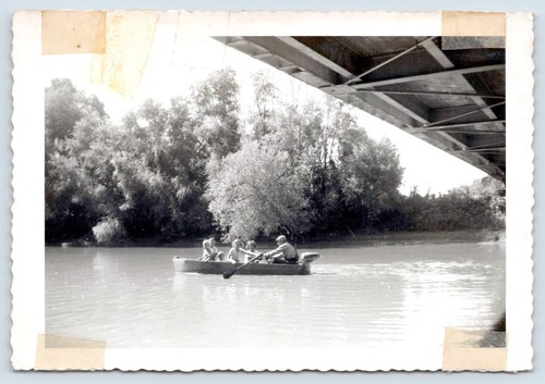 Small motor boat - motor, river