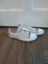 Converse Women's Silver Sequin