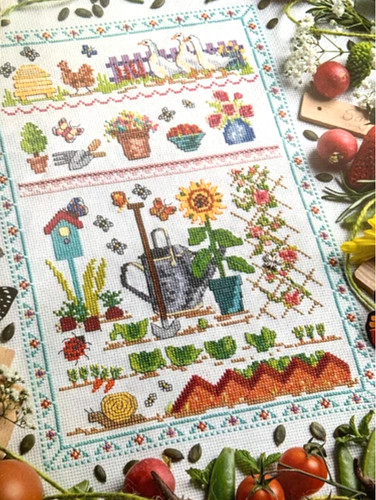 Sampler vintage contemporary - sampler,