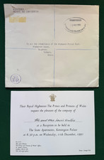 Antique Royal Kensington Palace Invitation Prince Charles Princess Diana Police