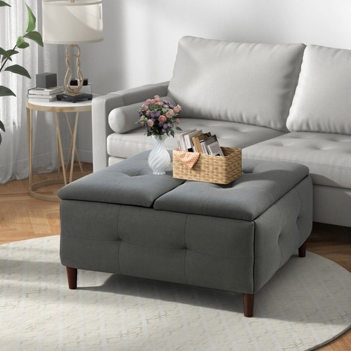 Large square storage - square, ottoman