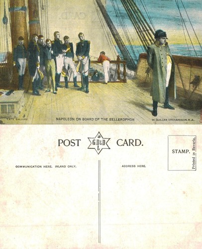 Vintage postcard napoleon on - vintage,