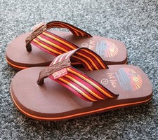 Kids Fat Face Flip Flops Size 1