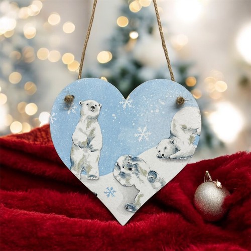 Handmade polar bear - polar, hanging