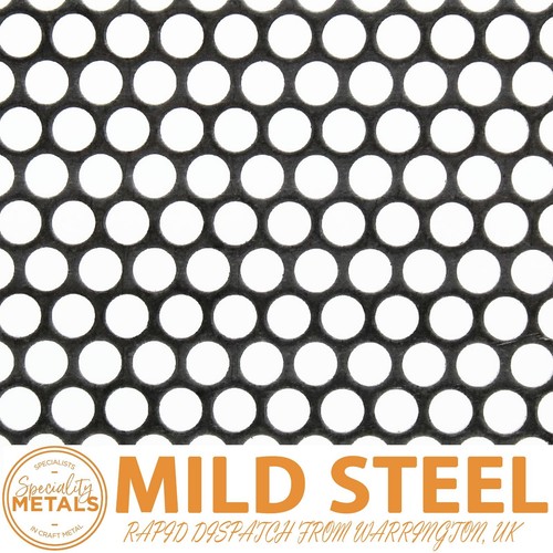 Mild steel round - mild, perforated