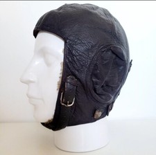 WW2 GERMAN FLYING HELMET LKPW101 LUFTWAFFE WWII LEATHER PILOT HAT FIGHTER BOMBER