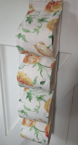 Fabric toilet roll holder - roll,