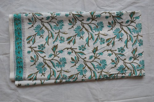 Yard hand block floral print - block,