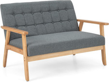 2-Seater Sofa, Linen Fabric