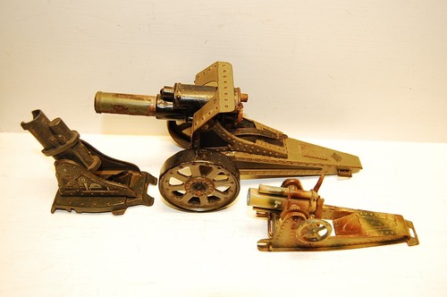 Old tin cannons - tin, mortars