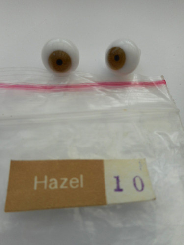 Glass paperweight doll eyes