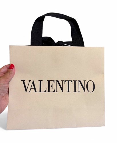 Valentino beige paper shopping - beige,