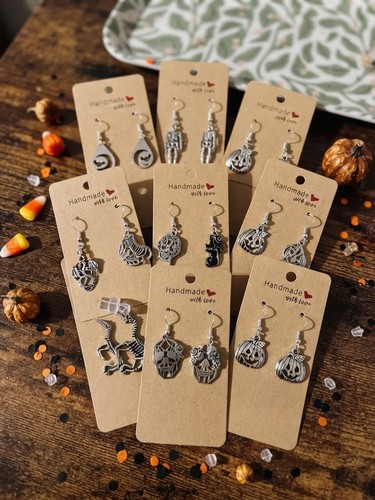 Halloween earrings and iphone - earrings,