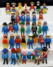 GREAT VINTAGE BUNDLE 37 Playmobil Figures Figure And 37 Hats 1974 1981 1986 1990