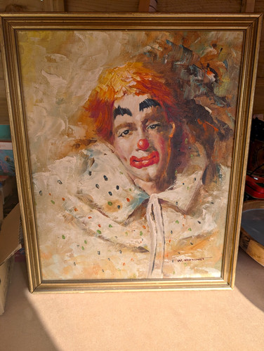 Moninet signed framed - w.,