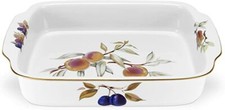 Royal Worcester Evesham Gold Rectangular Handled Dish 30 x 23.5cm