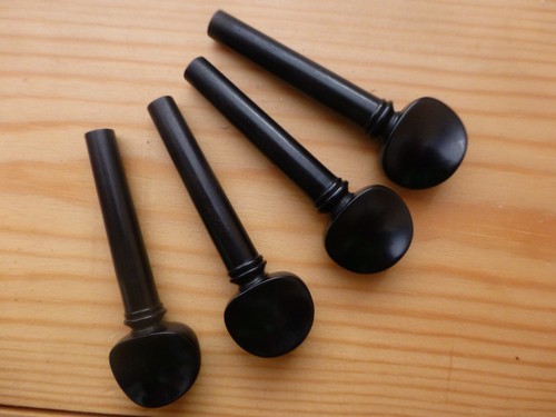 Ebony violin pegs pieces - ebony,