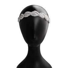 Wedding  Diamante Waves Flapper FASCINATOR Bridal Bridesmaid HEADDRESS Hairband