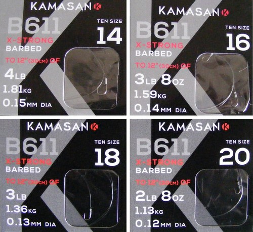Kamasan b611 spade end barbed - kamasan,