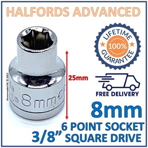 Halfords advanced 8mm - halfords, 3/8"