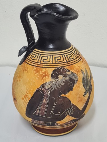 Vintage greek hand painted - hand,