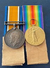 WW1 British & War & Victory Medal Pair 11th East Lancs From Burnley £4.99 Start