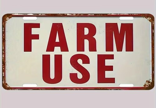 New farm use - use, 6"