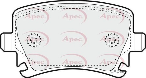 Apec rear brake pads for - pads, audi
