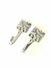 Chrome Curtain Tassel Hooks
