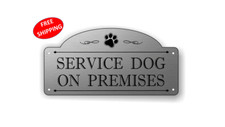 4" x 8" Arched "Service Dog On
