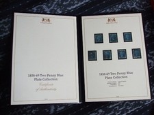 Harrington & Byrne Q.V Two Penny Blue Plate Collection No 7-8-9-12-13-14-15