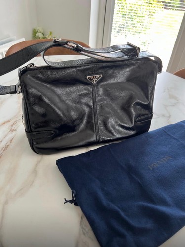 Prada leather shoulder bag - prada,