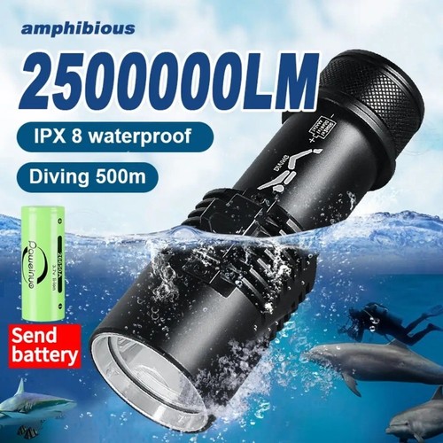 Led scuba diving flashlight - led,