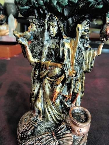 Hecate goddess statue triple - goddess,