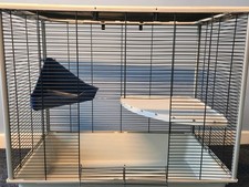 Ferplast Furat Home Rat Cage (RRP £110) – Large 2 Tier with Accessories 