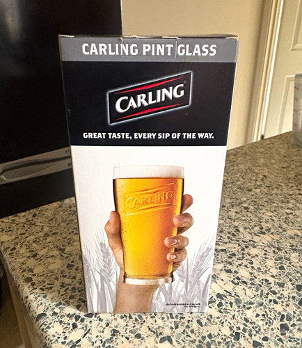 Carling embossed pint beer - carling,