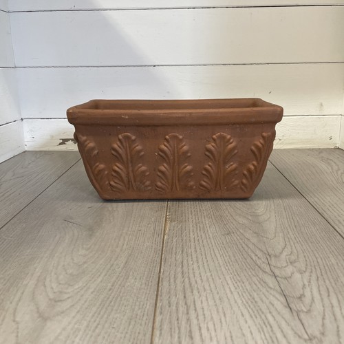 Vintage terracotta window pot - terracotta,