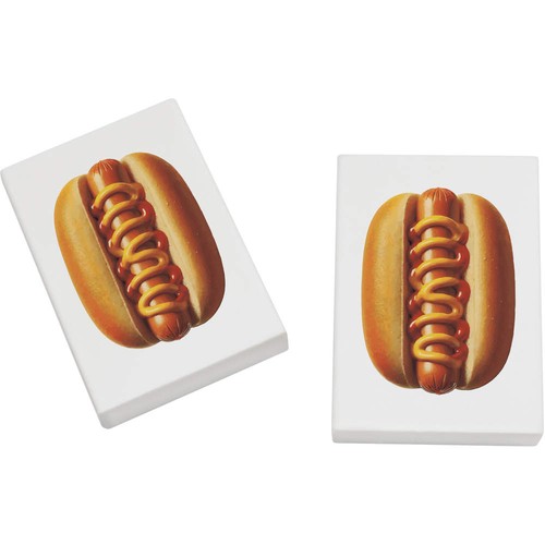 American hot dog erasers - hot,