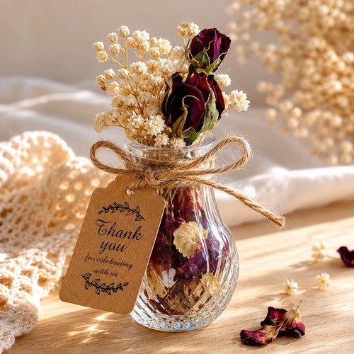 Wedding favours mini glass bud - wedding,