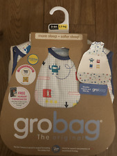 *NEW* Grobag Sleeping Bag 0-6 months 2.5 tog, Shoulder Poppers and Side Zip