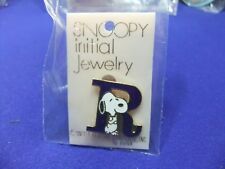 Snoopy badge letter initial R