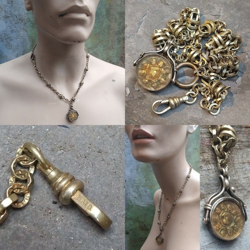 Swivel fob watch chain - fob,