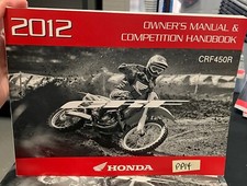 OEM HONDA 2012 CRF450R OWNER'S