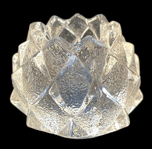 Orrefors crystal candle holder - orrefors,