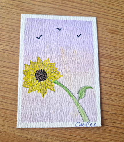 Aceo original painting - aceo, 2.5”