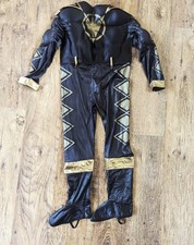  Power Rangers - Ninja Storm Black  Costume 2004 Size Med 7-10 Boys -Halloween 