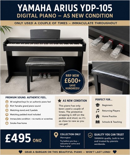Yamaha arius ydp 105 key - yamaha,