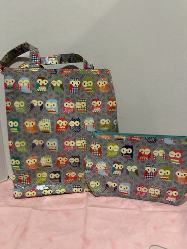Paper chase owl print tote - paper,