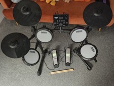 AXUS AXK4 Electric Drum Kit with Headphones, Kick Pedals, Drumsticks and Stool