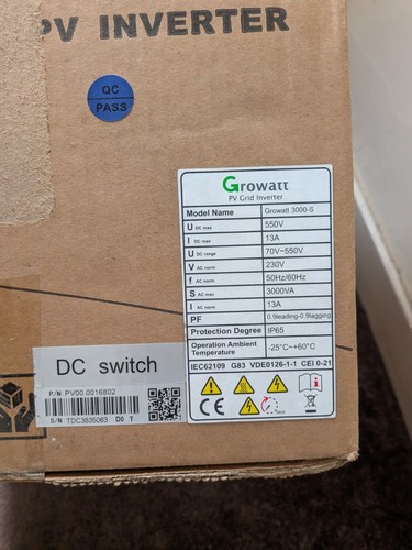 Growatt 3000s string - growatt,